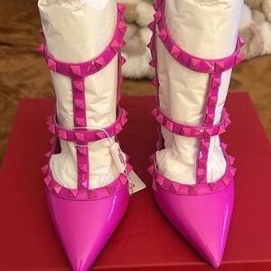 Valentino Pink Studded Heels
